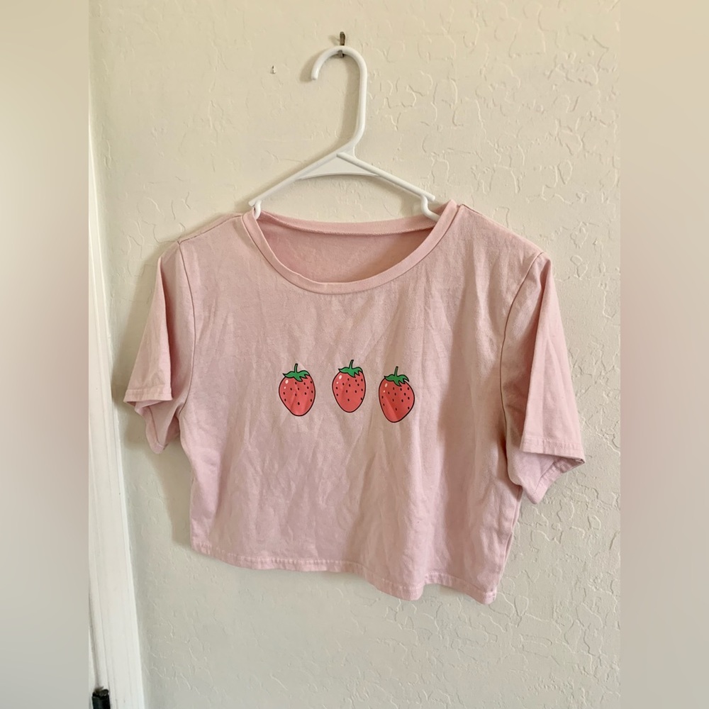 Strawberry Crop Top